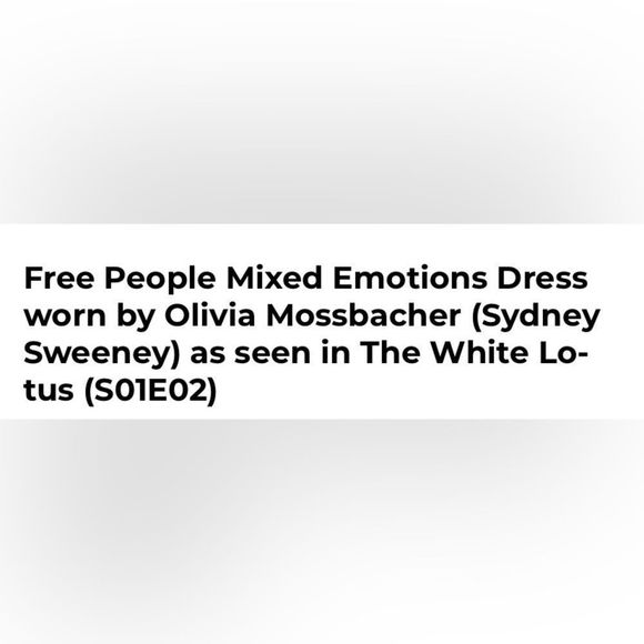 Free People Mixed Emotions White Mini Dress - as seen on White Lotus - Picture 5 of 9